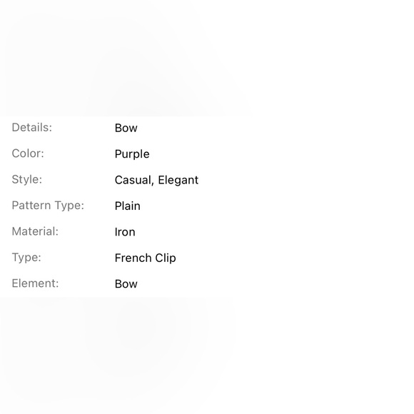 Elegant Purple Vintage Style Oversized Scrunchie Hair Clip With Bow Knot - Picture 3 of 3